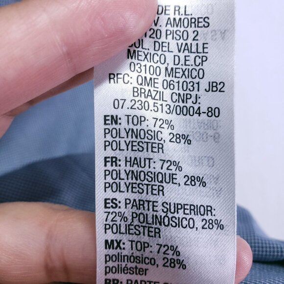 Quiksilver Waterman Collection XXL Blue Micro Check Mens Short Sleeve Shirt - Picture 3 of 16